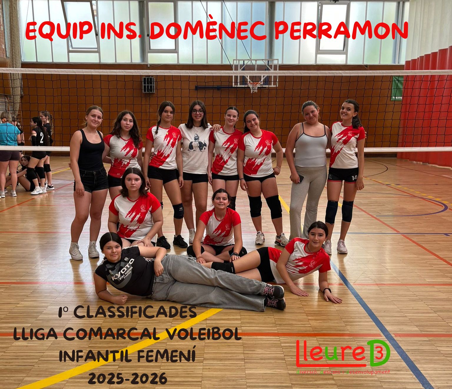 L'Ajuntament d'Arenys de Munt felicita l'equip de voleibol de l'Institut Dom&egrave;nec Perramon