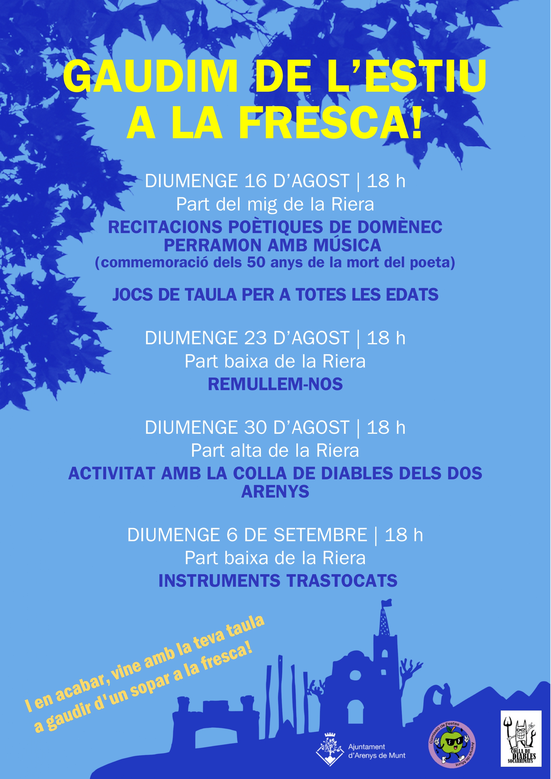 Gaudim de l'estiu a la fresca