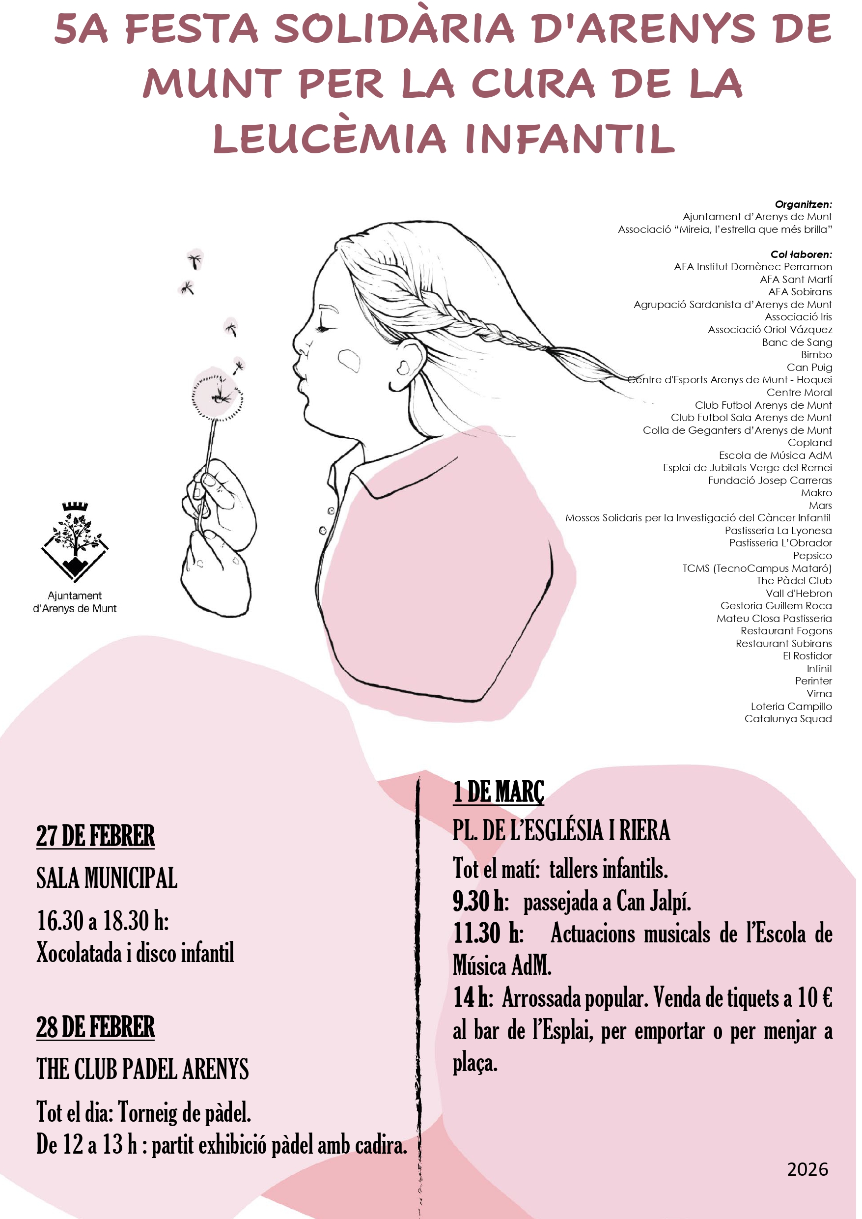 5a Festa solid&agrave;ria per la cura de la leuc&egrave;mia infantil