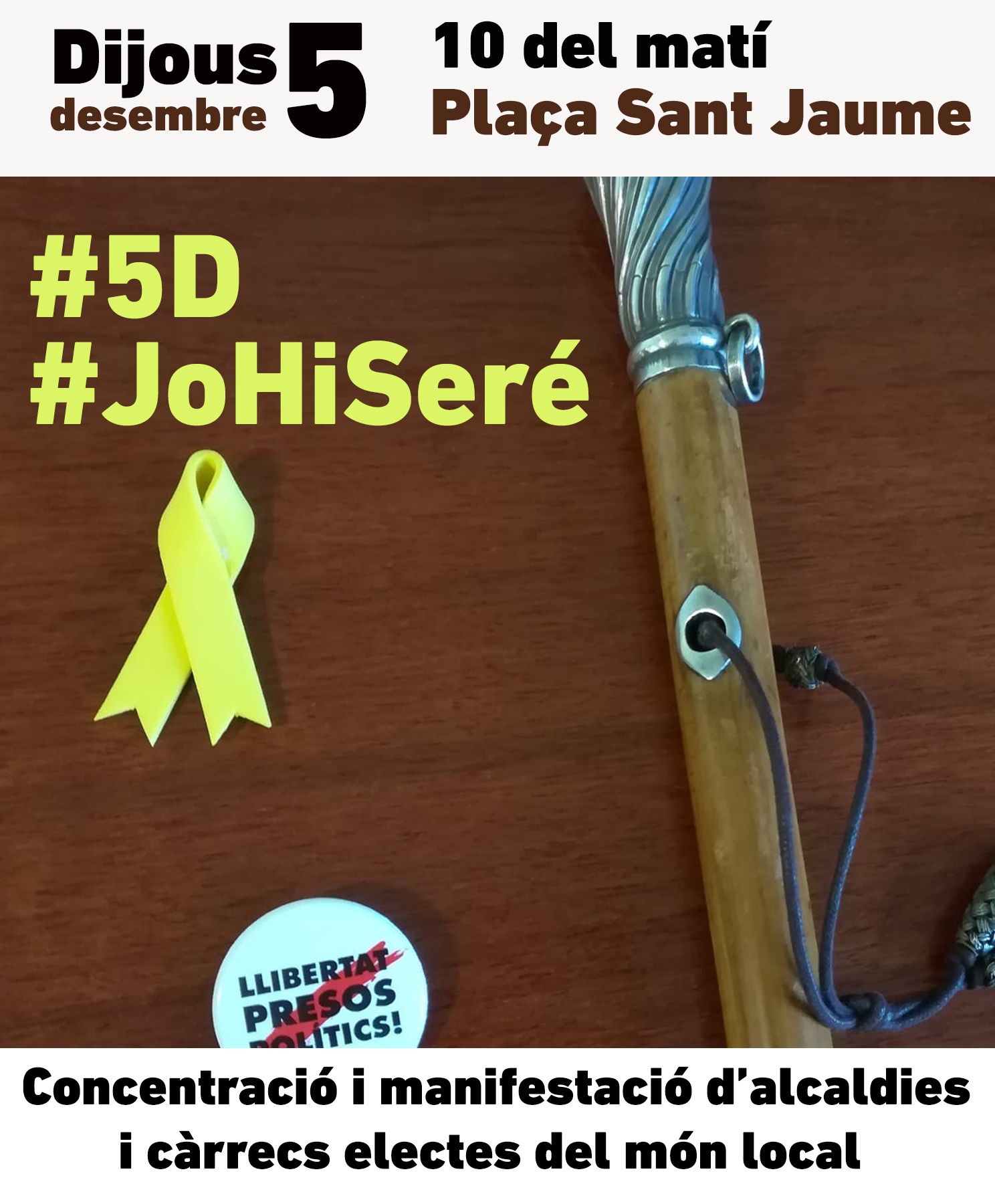 Arenys de Munt serà present a la manifestació d'alcaldes de dijous convocada per l'Assemblea de Càrrecs Electes
