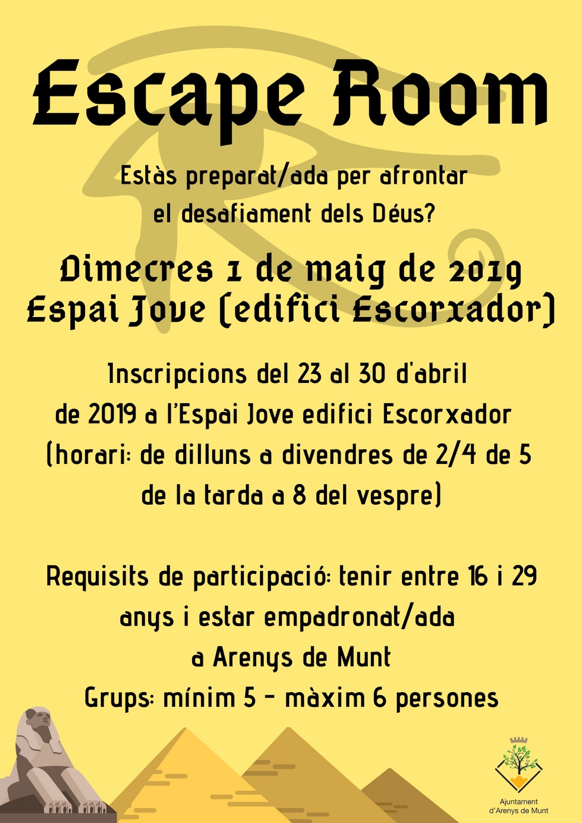 Es tornen a obrir inscripcions per a l'<em>escape room</em> a l'Espai Jove