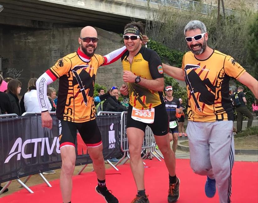 Participació d'un equip d'Arenys de Munt a l'Ironman 70.3 Barcelona