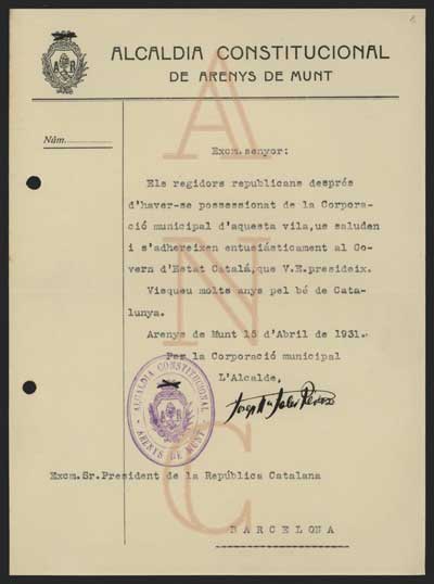 Alcaldia Constitucional 1931